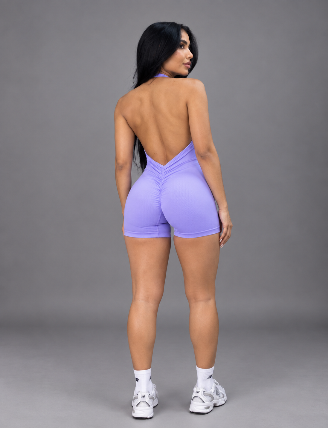 ENTERIZO CORTO TIPO HALTER DOBLE PUSH UP PREMIUM  Ref. 563