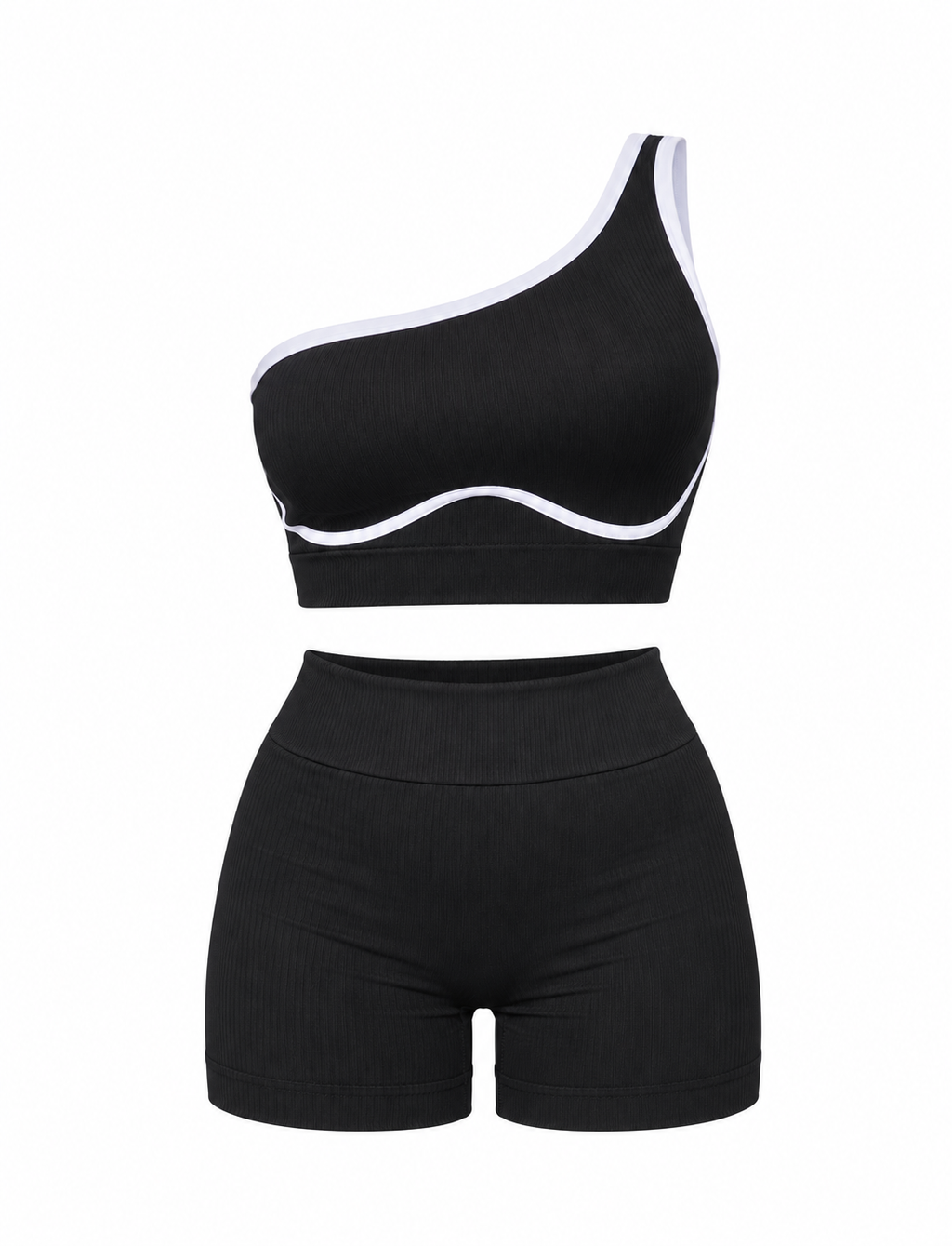 SET DE SHORT CON REALCE Y TOP PICAPIEDRA CON SESGO NACIONAL  Ref. 2307