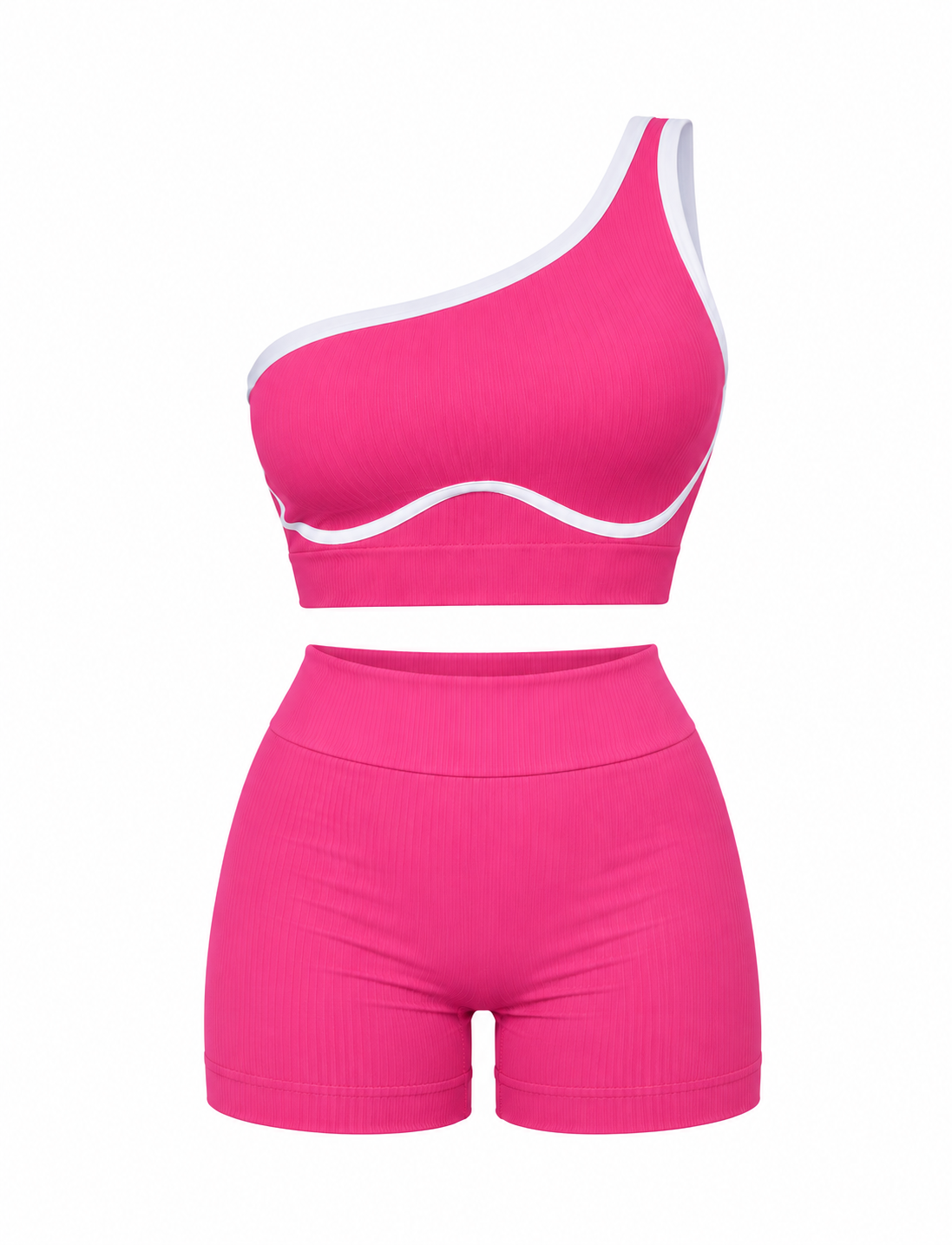 SET DE SHORT CON REALCE Y TOP PICAPIEDRA CON SESGO NACIONAL  Ref. 2307
