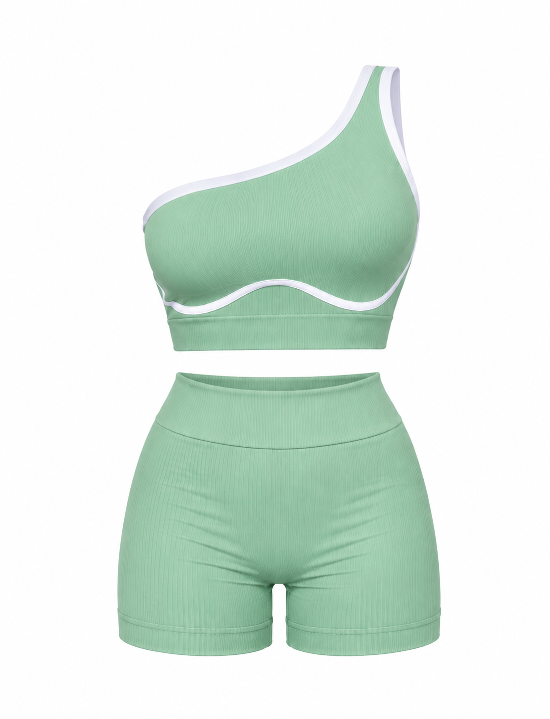 SET DE SHORT CON REALCE Y TOP PICAPIEDRA CON SESGO NACIONAL  Ref. 2307