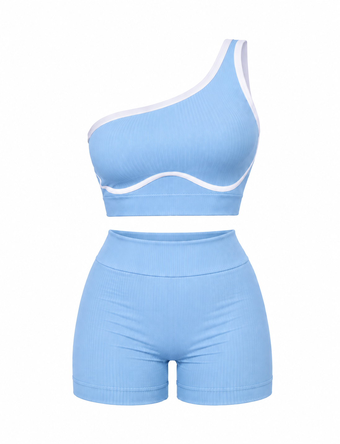 SET DE SHORT CON REALCE Y TOP PICAPIEDRA CON SESGO NACIONAL  Ref. 2307