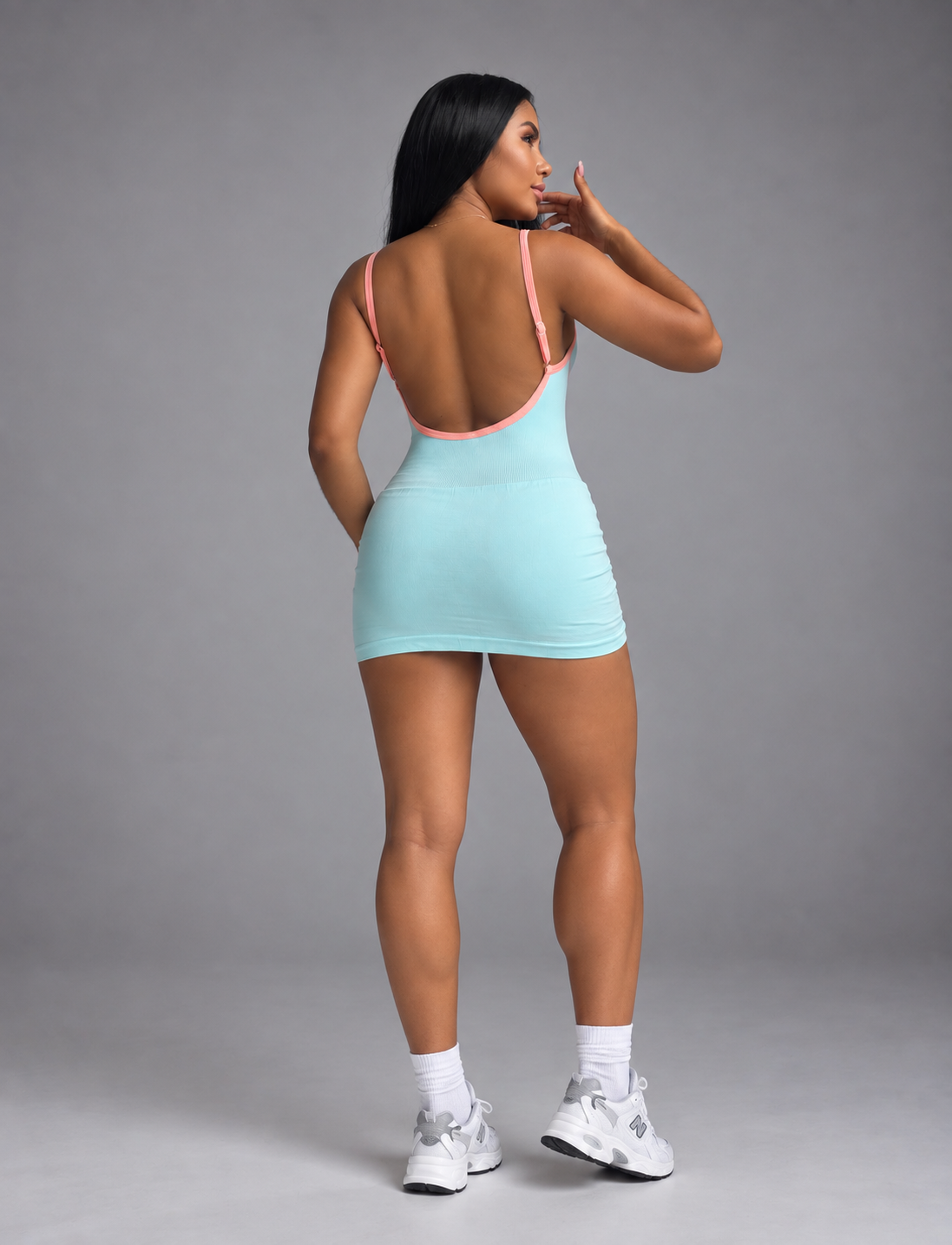 VESTIDO CON SHORT Y SESGO NACIONAL  Ref. 700