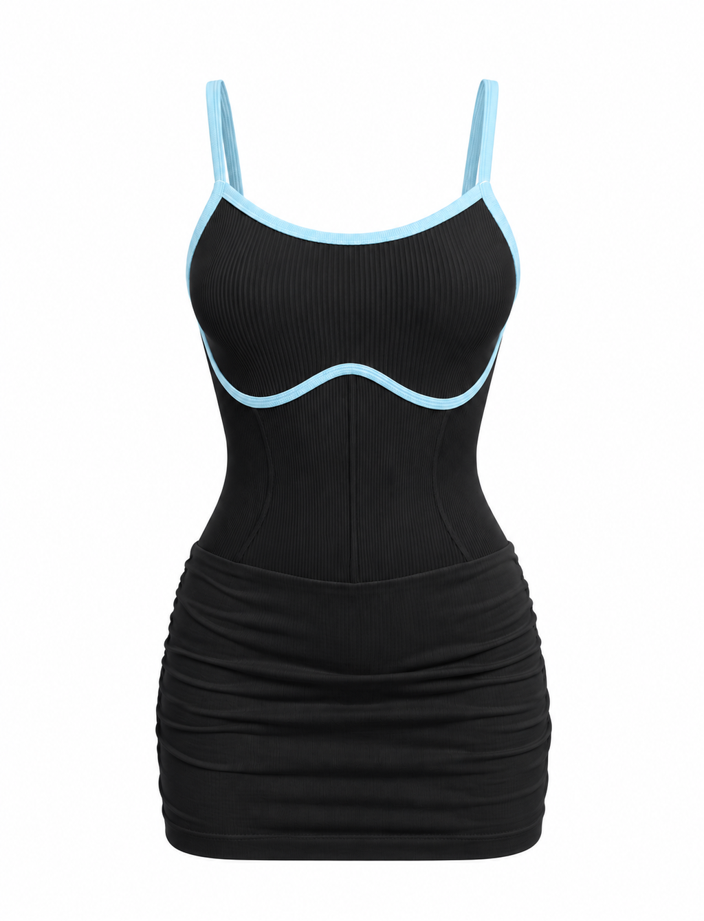 VESTIDO CON SHORT Y SESGO NACIONAL  Ref. 700