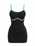 VESTIDO CON SHORT Y SESGO NACIONAL  Ref. 700