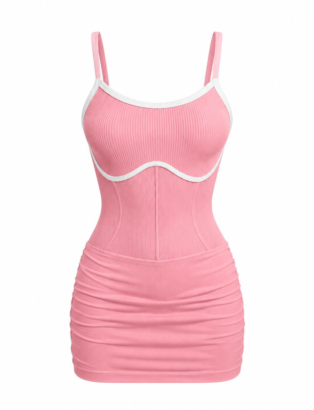 VESTIDO CON SHORT Y SESGO NACIONAL  Ref. 700