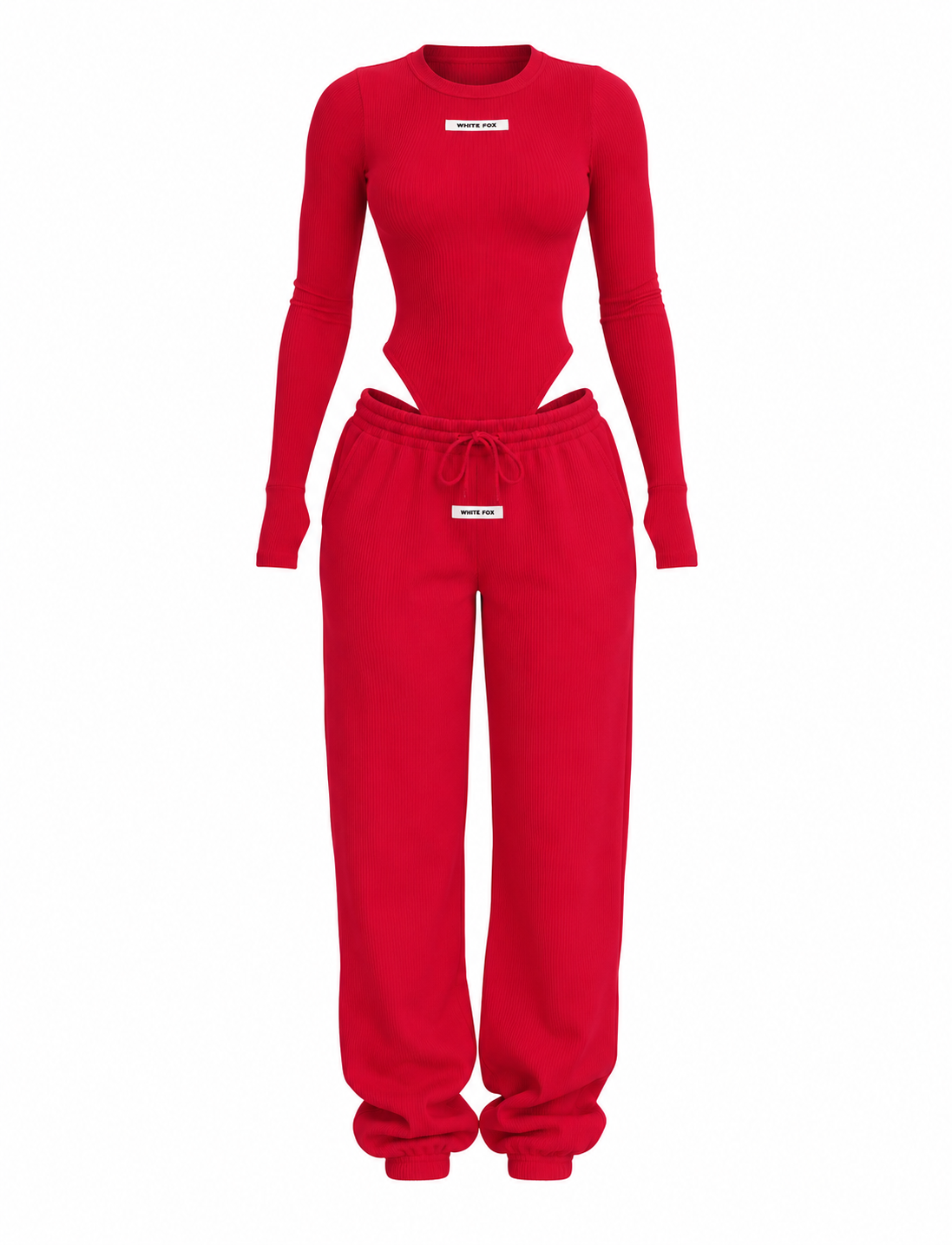 CONJUNTO DE SUDADERA Y BODY MANGA LARGA  Ref. 6180