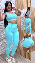 TRÍO DE LEGGINS Y SHORT CON REALCE NAC