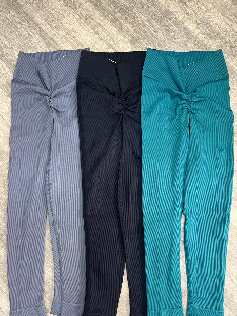 LEGGINS DOBLE PUSH EN TELA RIB  Ref. 604