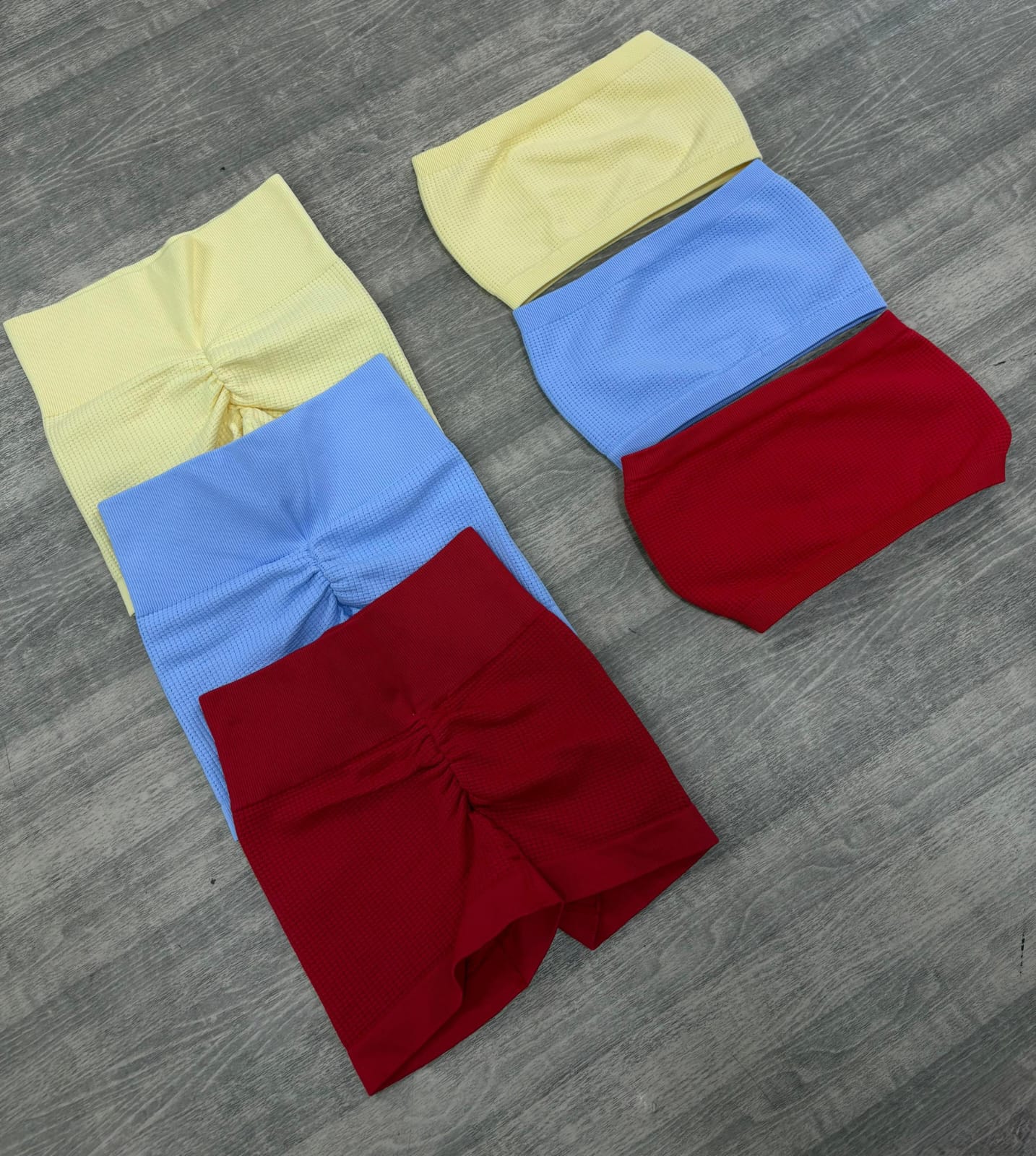 SET DE SHORT DOBLÉ PUSH Y STRAPLE EN TELA GALLETA NAC