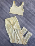 SET LEGGINS DOBLE PUSH CON BUCOS Y TOP NAC