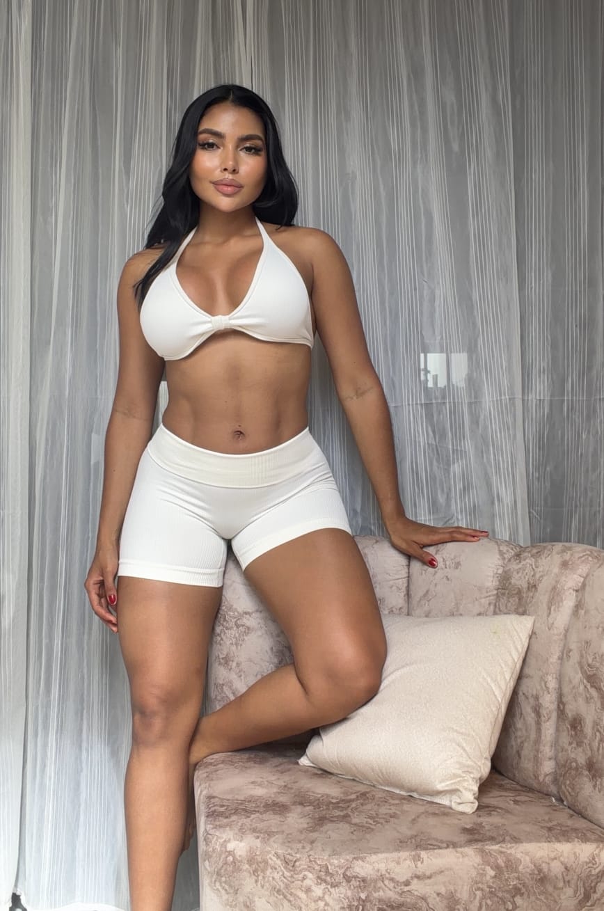 SET DE SHORT DOBLÉ PUSH CON TOP PREMIUM  Ref. Top 3057 - Short 3015