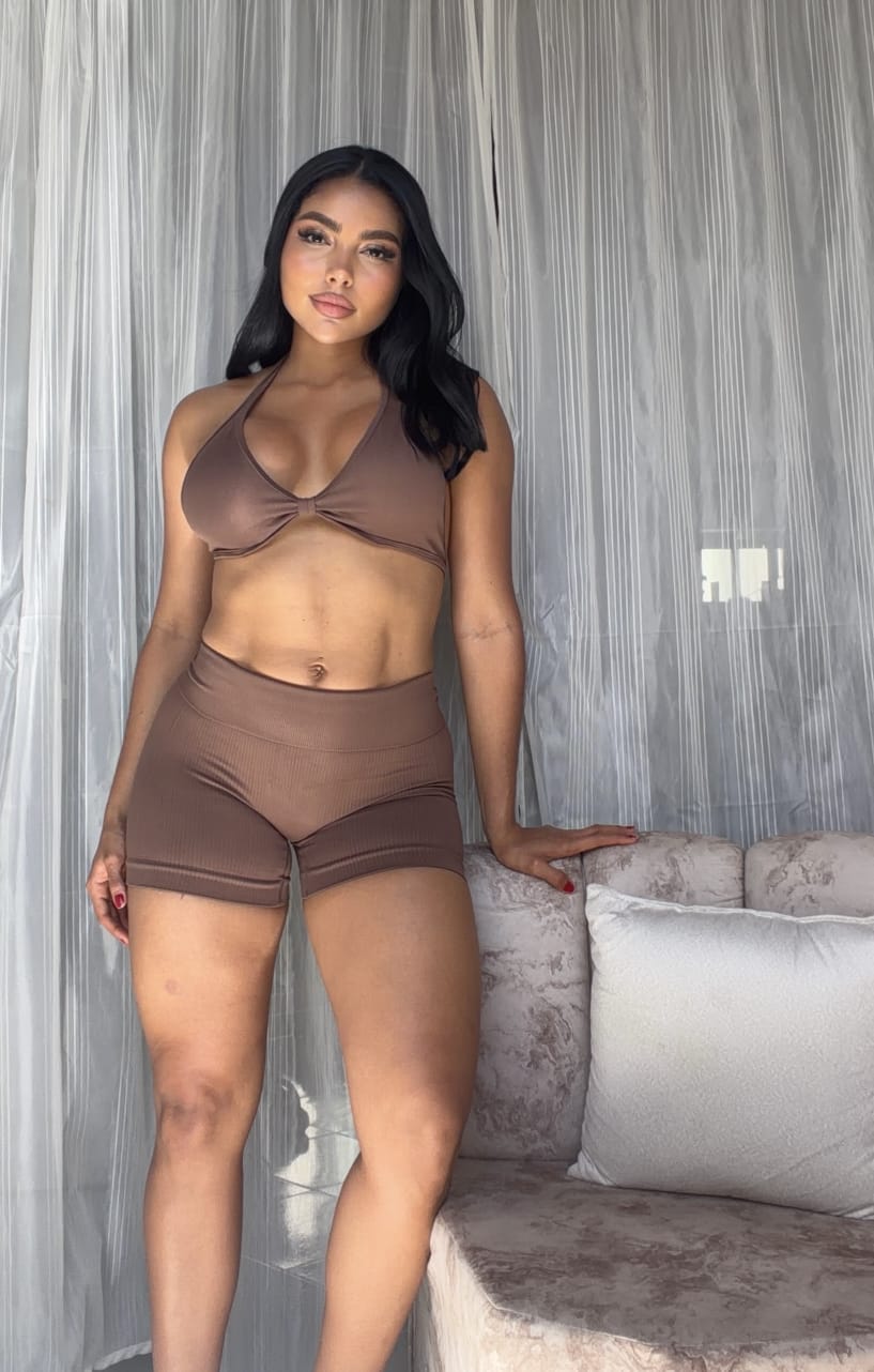 SET DE SHORT DOBLÉ PUSH CON TOP PREMIUM  Ref. Top 3057 - Short 3015