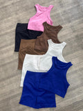 SET SHORT SIN REALCE Y SESGO CON CAMISILLA NAC  Ref. Short: 3058 Ref. Camisilla: 2030