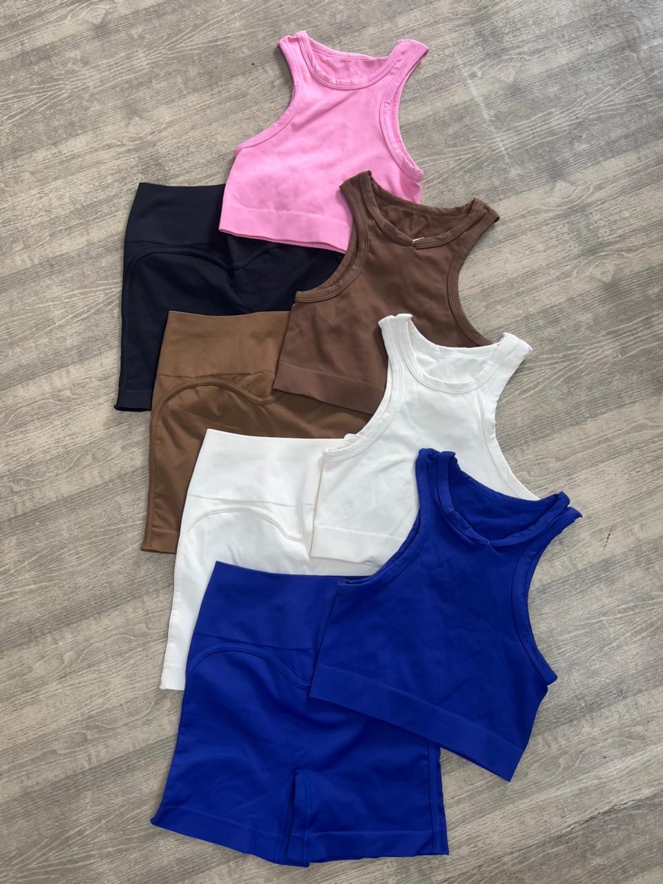 SET SHORT SIN REALCE Y SESGO CON CAMISILLA NAC  Ref. Short: 3058 Ref. Camisilla: 2030