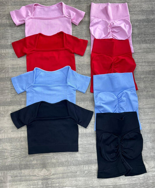 SET DE SHORT CON REALCE Y CAMISA NAC