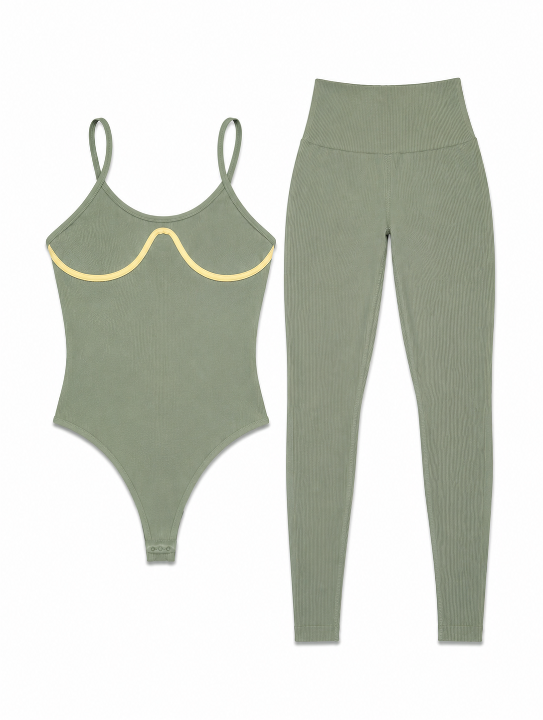 SET LEGGINS SIN REALCE Y BODY TELA PREMIUM  Ref. Leggins 10141 – Body 8005