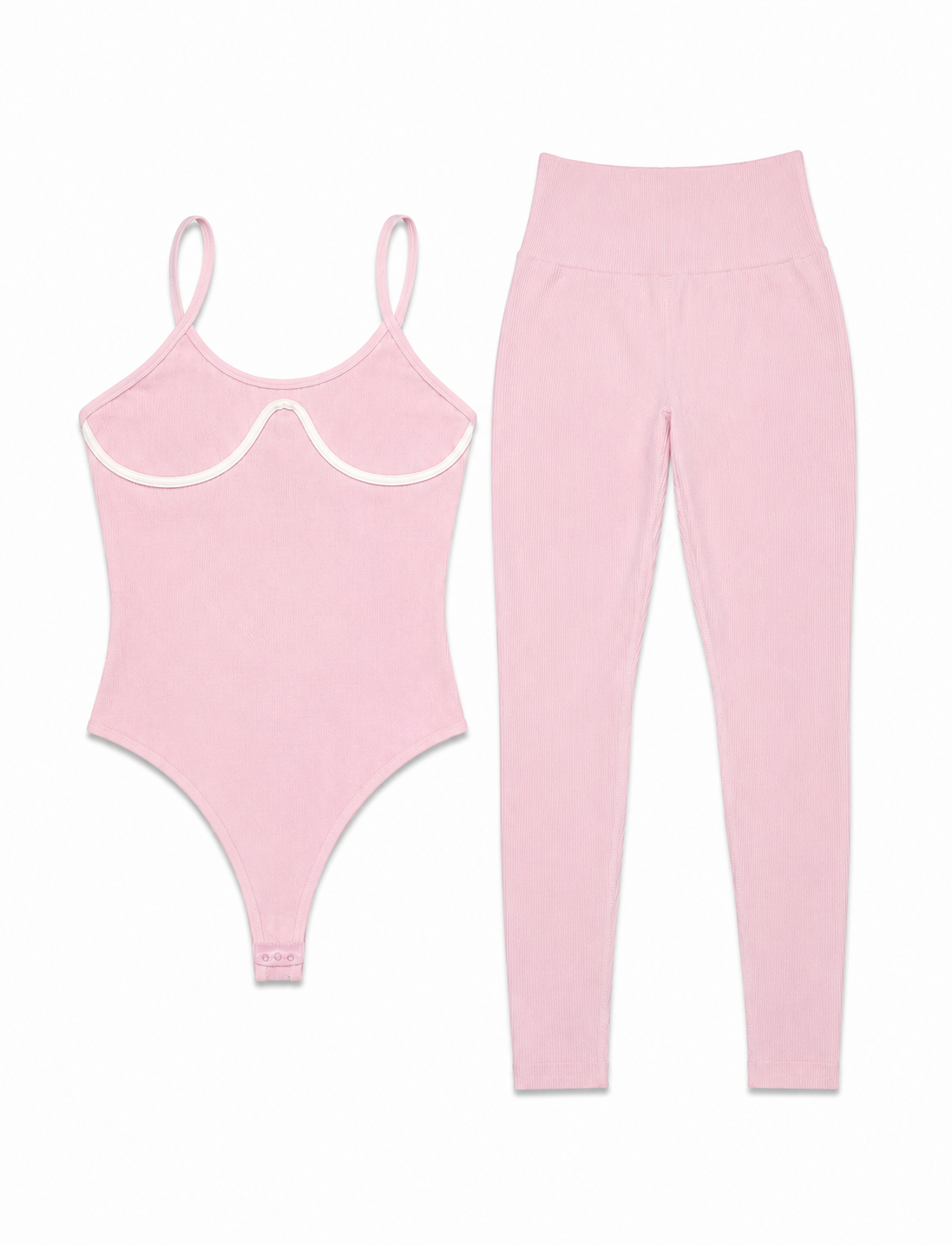 SET LEGGINS SIN REALCE Y BODY TELA PREMIUM  Ref. Leggins 10141 – Body 8005