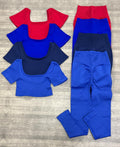 SET DE LEGGINS CON REALCE Y CAMISA EN TELA RIB NAC