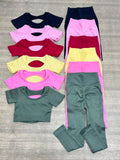 SET DE LEGGINS CON REALCE Y CAMISA NAC