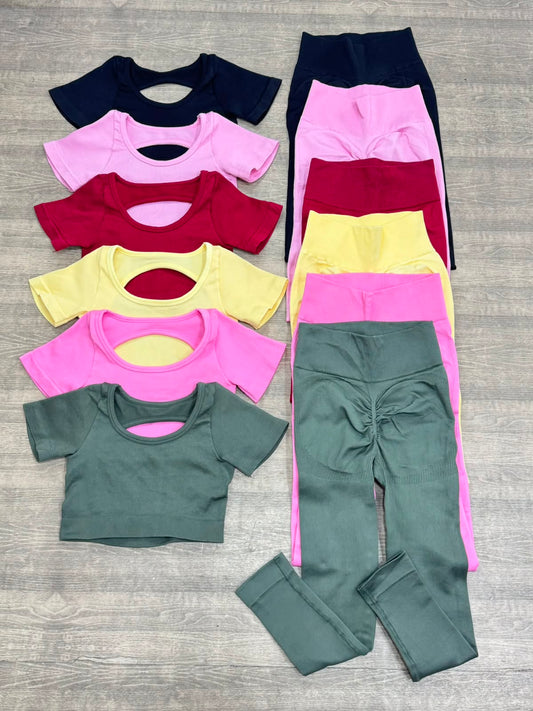 SET DE LEGGINS CON REALCE Y CAMISA NAC