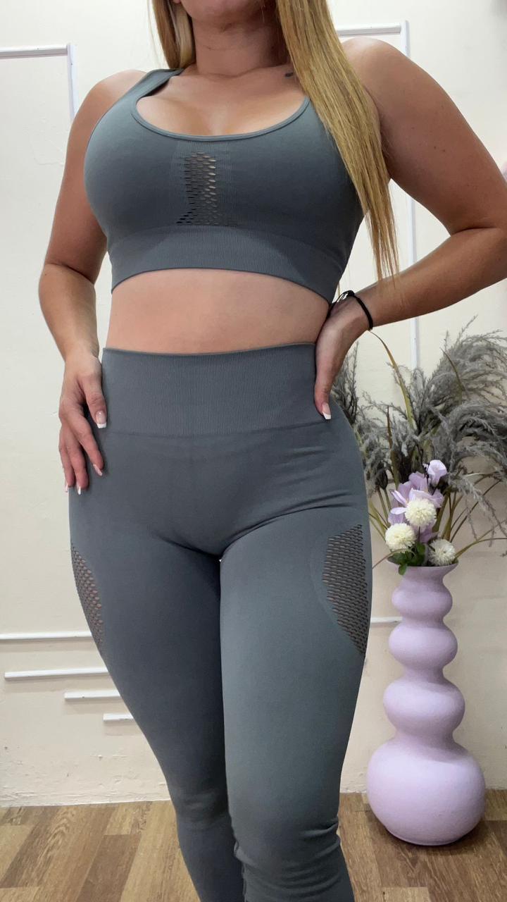 Set leggins y top con realce PREMIUM