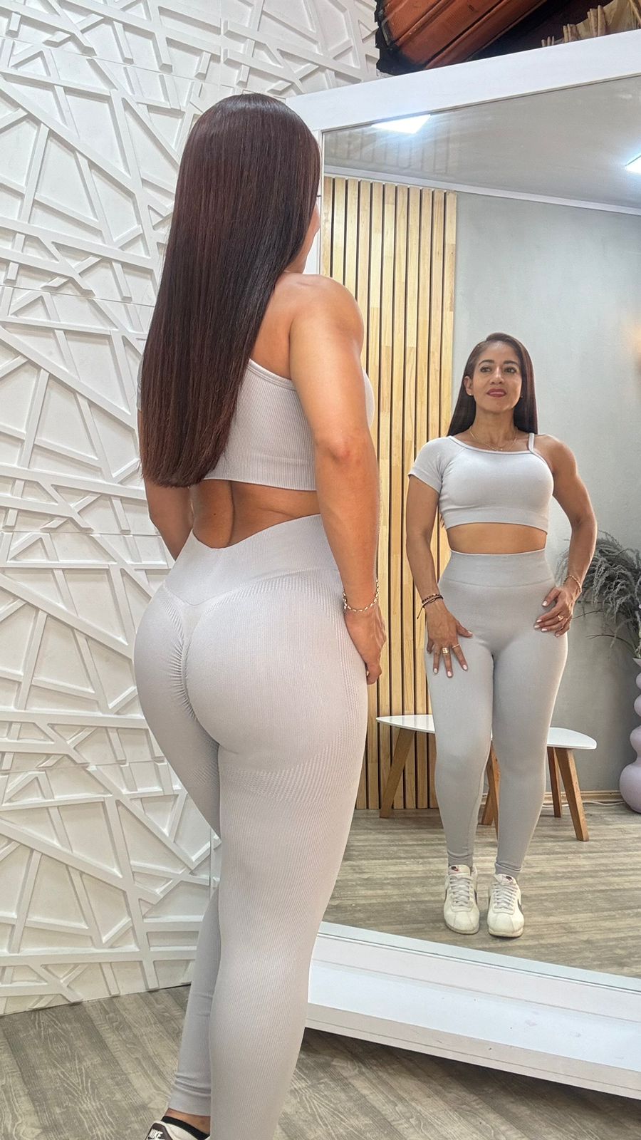 Set leggins con realce  y top nac